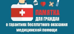 Памятка ДЛЯ ГРАЖДАН о гарантиях бесплатного оказания медицинской помощи